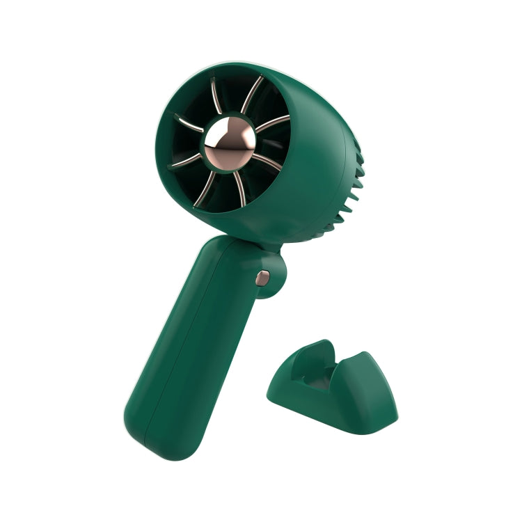 KD179 Folding Handheld Fan USB Charging Mini Portable Fan Green